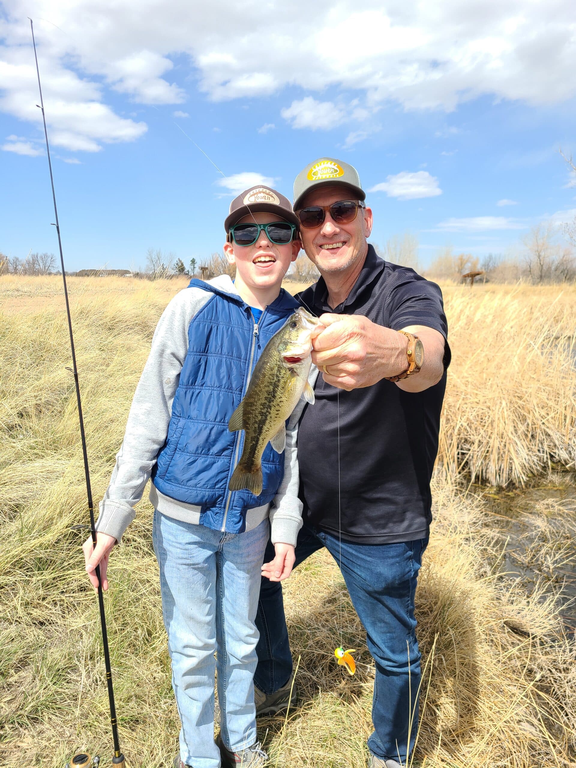 fishing dad son fish
