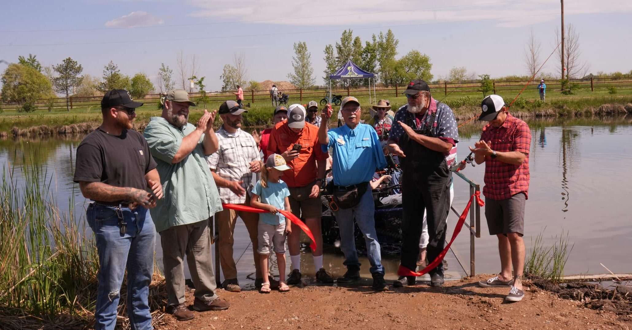 Ribbon Cutting Bluegill Dock
